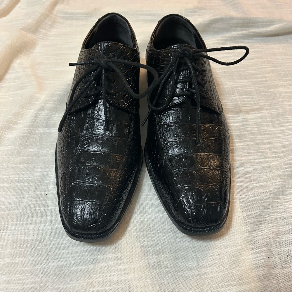 Alberto Fellini Black Lace up Dress Shoes Size 9.5